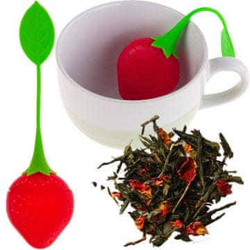 TOP GIFT Silikonski infuzer za jagodni zeliščni čaj SS70