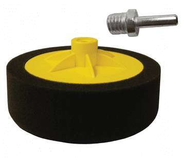 shumee Komplet mehke črne polirne gobice + adapter M14