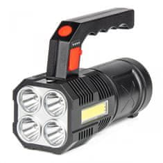 AMIO Polnilna svetilka 4LED + COB 1200mAh amio-03273