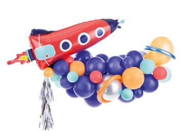 PartyDeco Girlanda iz balonov - mešanica raket, 154x130cm