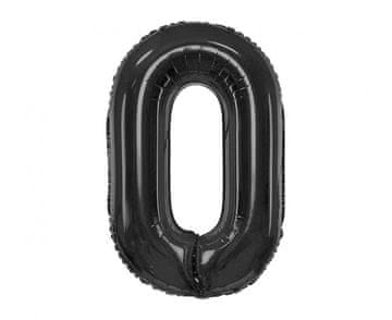 GoDan Folija balon, številka 0, mat črne barve, 85 cm