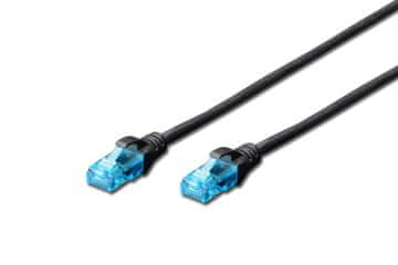 Digitus Patchcord Digitus UTP kat. 5e 2m PVC črne barve