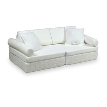 shumee Montessori Comfort Boucle mini igralni kavč bel