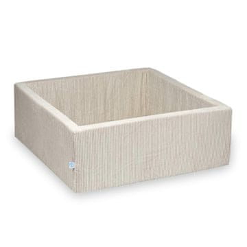 shumee Suhi bazen 110x110x40 Corduroy Beige brez žogic