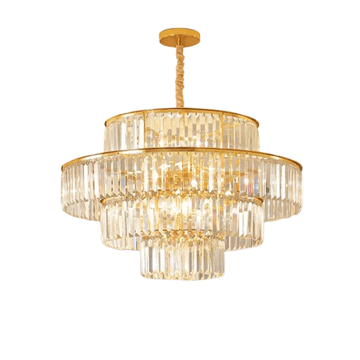 shumee Palazzo - zlati kristalni lestenec 60 cm 10xE14