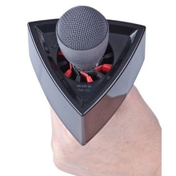 shumee Rycote enojna trikotna črna mikrofonska zastava