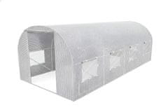awtools vrtni rastlinjak s tunelom, bel, 3x4,5x2 m