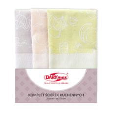 Darymex Kuhinjski komplet bombažnih krp 50x70, 3 kosi.