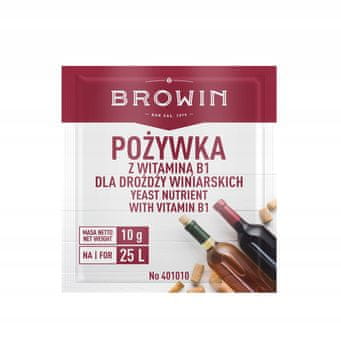 Browin 10 g hranila za vinske kvasovke z vitaminom B1