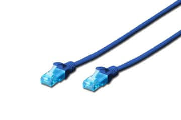 Digitus Pačrvni kabel UTP kat. 5e 0,5 m PVC moder