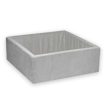 shumee Suhi bazen 110x110x40 Corduroy Grey brez žogic