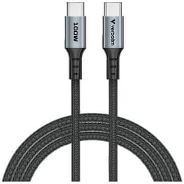 Verbatim VERBATIM USB-C NA USB-C 100W PD3.0 KABEL Z NAPAJALNIKOM ZA TELEFONE 120 CM