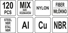YATO Komplet podložk za izpustni čep YT-068641 yato