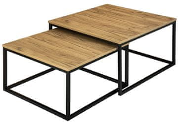 shumee Klubske mizice Velen Rustic Craft v podstrešju