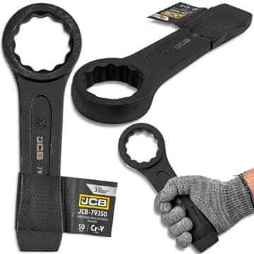 JCB JCB 50 mm Cr-Mo jekleni 12-kraki obročni ključ