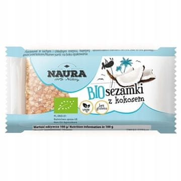 shumee Naura organski kokosovi sezamovi koščki, 27 g