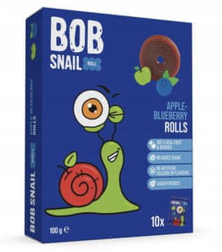 Bob Snail BOB Snail jabolčno-borovničev prigrizek 100 g