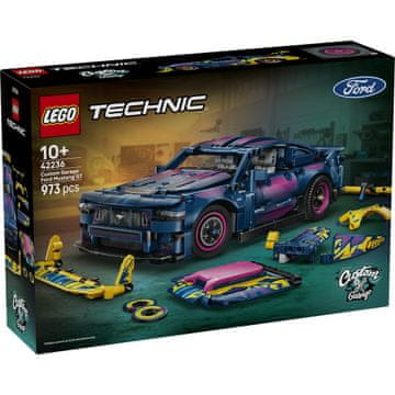 LEGO 42236 Technic Avtomehanična delavnica za prilagoditve – Avtomobil Ford Mustang GT