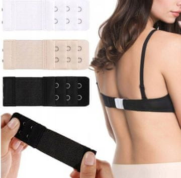 TOP GIFT Podaljšek za zaponko DO66 za modrčke, 3 kosi