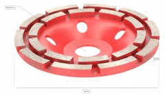 shumee Diamantni brusilni disk 125 mm segment 2rz c