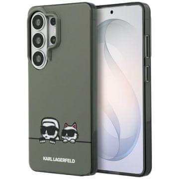 Karl Lagerfeld Ovitek IML Peekaboo Karl&Choupette MagSafe za Samsung Galaxy S26 Ultra črne barve
