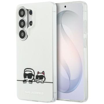 Karl Lagerfeld Ovitek IML Peekaboo Karl&Choupette MagSafe za Samsung Galaxy S26 Ultra, prozoren