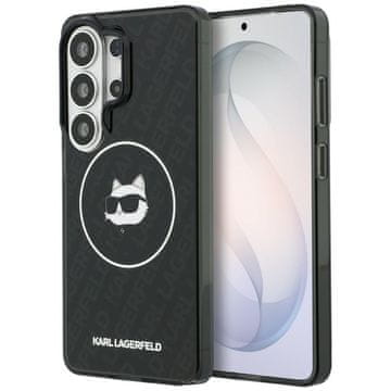 Karl Lagerfeld Ovitek IML Repeated Choupette MagSafe za Samsung Galaxy S26 Ultra črne barve