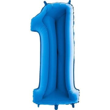 Grabo Folija balon številka 1 moder - 102 cm Grabo