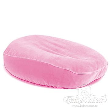 BabyMatex Nesti žametna prevleka za blazino Relax roza