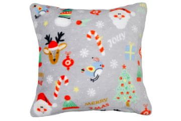 shumee Božična blazina Festive Pets Soft Gray 40x40