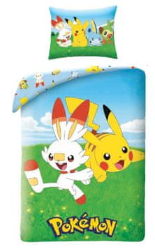 Halantex Bombažna posteljnina 140x200 Pokemon Pikachu