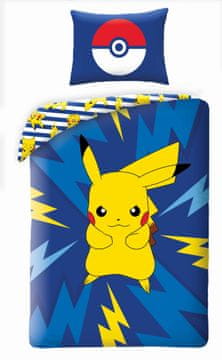 Halantex Bombažna posteljnina 140x200 Pokemon Pikachu