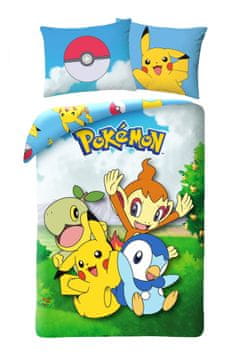 Halantex Bombažna posteljnina 140x200 Pokemon Pikachu