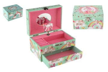 Teddies Unicorn škatla za nakit zložljiva