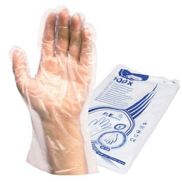 WIMEX s.r.o. Rokavice iz HDPE folije v bloku L 100 kosov.