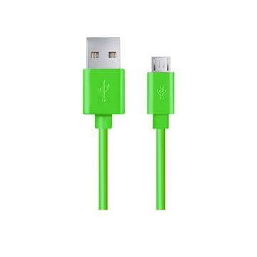 33 Kabel Micro USB 2.0 AB M/M Esperanza EB145G zelen 2,0 m