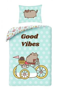 Halantex Bombažna posteljnina 140x200 Pusheen Kitten