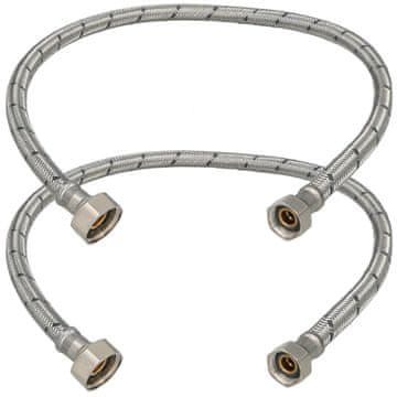 shumee Fleksibilen priključek 3/8” 1/2” za pipe 60 CM komplet 2 kosov
