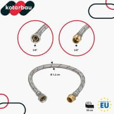 shumee Fleksibilen 3/8” ženski-moški priključek za pipe dolžine 50 CM