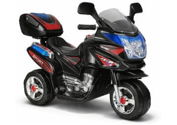 shumee HC8051 Baterijski motor za otroke Črne dirkaške LED luči Zvoki