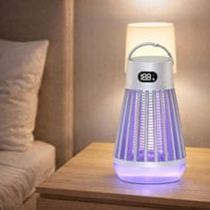 shumee Električna svetilka za uničevanje komarjev z UV svetlobo, bela
