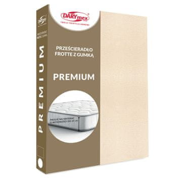 Darymex Rjuha z elastiko 160x200 frotir težka 200 frotir svetlo bež