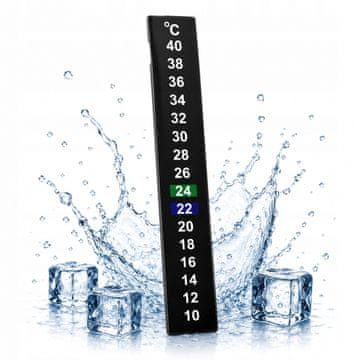 BE Samolepilni termometer s tekočimi kristali 10–40 °C za steklenico