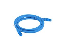Lanberg Patchcord S/FTP kat. 6A 0,5 m LSZH CCA fluke passed blue