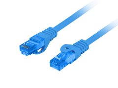 Lanberg Patchcord S/FTP kat. 6A 0,5 m LSZH CCA fluke passed blue