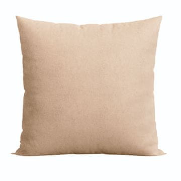 shumee Milas dekorativna žametna prevleka za vzglavnik rjava 40x40 cm
