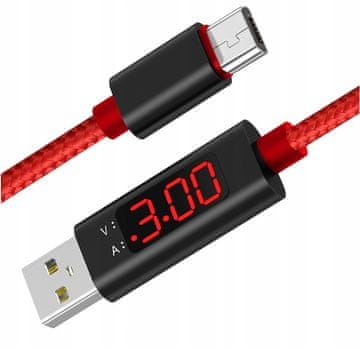 shumee Koanni ojačevalni visokohitrostni mikro USB kabel LED merilnik