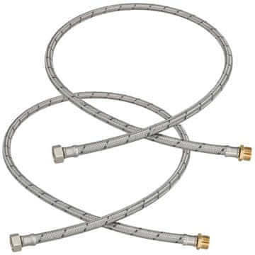 shumee Fleksibilni konektor 3/8” ženski-moški 120 CM komplet 2 kosov