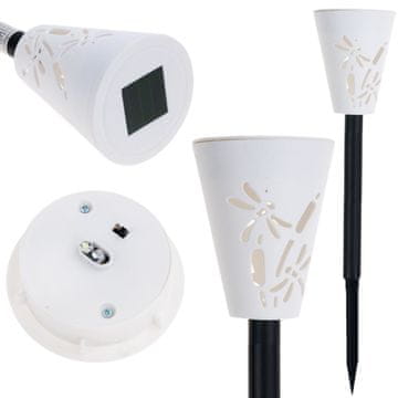 TOP GIFT TG45634 solarna vrtna svetilka, hladno bela barva, vstavljena