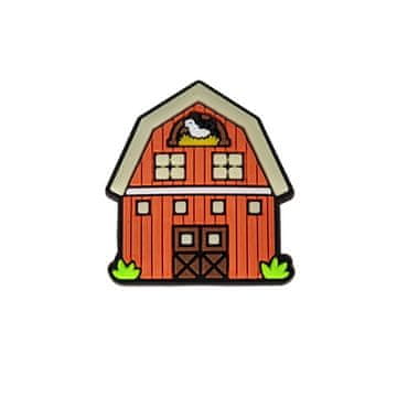 shumee Crocs gumijasta značka z emblemom našitka Farm Barn 399-19 OS